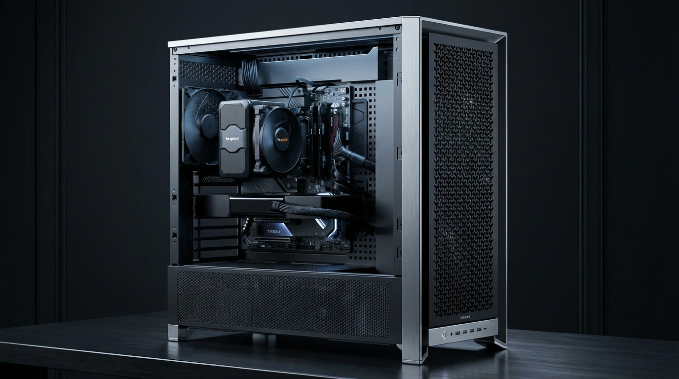RTX PRO 6000 Workstation with transparent side panel